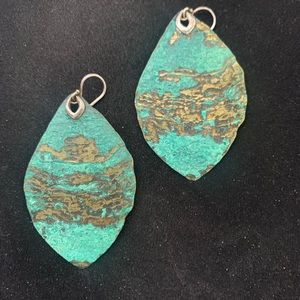 Silpada Cayman Oxidized Brass Earrings